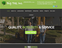 Tablet Screenshot of bigtreeinc.com